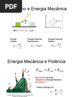 Trabalho e Energia Mecanica Energia Cinetica Energia Potencial Gravitacional