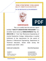 Central Polytechnic College: Certificate