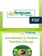 DAY 41 INTRODUCTION of Medical Nutrition and Therapy