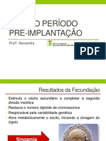 Aula 4 - Ovo No Período Pré-Implantação