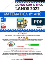 Matemática - 8 Ano - Planejamentos