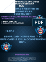 Seguridad Insdustrial y Su Implicancia en La Construccion Civil