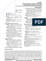 AX11015 Single Chip Microcontroller With TCP/IP and 10/100M Fast Ethernet MAC/PHY Product Brief