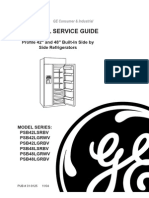 GE Profile 42 and 48 Inch Built-In Side by Side Refrigerators Service Manual