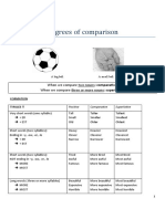 Degrees of Comparison: When We Compare Two Nouns: Comparative. When We Compare Three or More Nouns: Superlative