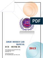 Logic Design Lab Manual 10ESL38 3rd Sem 2013