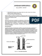 Gravedad Especifica: Norma ASTM D - 1298-287