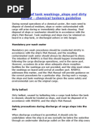 Disposal of Tank Washings, Slops and Dirty Ballast - Chemical Tankers Guideline