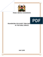 Framework For Short Term Employment - March 2019