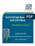 2019-01-25 - ACR Webinar On DBT QC For MPs