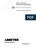 Sulfur Recovery Process Fundamentals