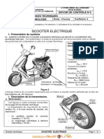 Devoir de Contrôle N°2 - Technologie Scooter Électrique - Bac Technique (2010-2011) MR B.aouicha