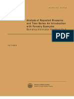 Analysis of Repeated Measures and Time Series