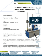 Máquina Semiautomática Digital para Ensayos Cby y Marshall