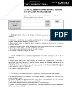 Cedula de Valoracion Del Desempeño Profesional Docente