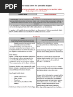 Av Script Sheet