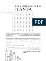 Actividad Transporte y Nutricion de Las Plantas