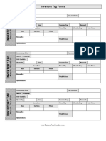 Main Inventory Tag Forms