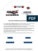 Eaton Fuller FS 5005B Transmission Parts Manual