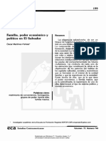 Familia, Poder Económico y Político en El Salvador