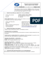 Pd-Ot-131 Ficha de Datos de Seguridad Jabón Líquido para Manos