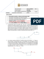 5° Práctica Calificada - Mecánica de Fluidos