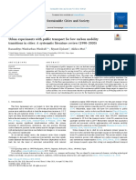 Urban Experiments With Public Transport For Low Carbon Mobility Transitions in Cities A Systematic Literature Review (1990-2020)