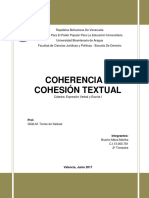 Coherencia y Cohesión Textual