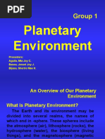 Planetary Environment