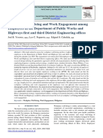 Workplace Well-Being and Work Engagement Among Employees in The Department of Public Works and Highways First and Third District Engineering Offices