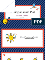 Writing A Lesson Plan