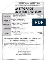 8th Grade Q3 Week 6 PACKET