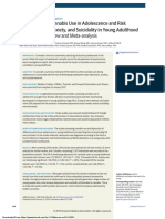 Association of Cannabis Use in Adolescence and Risk of Depression, Anxiety, and Suicidality in Young Adulthood A Systematic Review and Meta-Analysis