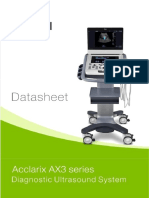 Edan Acclarix AX3 Series Datasheet