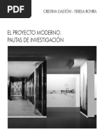 GASTÓN Y ROVIRA - El Proyecto Moderno. Pautas de Investigación