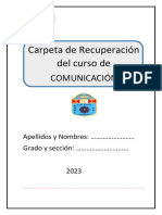 Carpeta de Recuperación de Comunicación