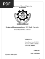 Design and Implementation of ZCS BUCK CONVERTER