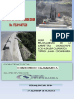 Informe de Obra - Rehabilitacion y Mejoramiento de La Carretera Chongoyape - Cochabamba Cuaderno de Obra