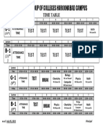 Time Table (9th & Inter) Monthly Test 02.06.2021