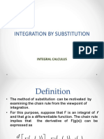 Integ by Substitution