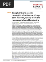 Encephalitis and Aseptic Meningitis: Short-Term and Long-Term Outcome, Quality of Life and Neuropsychological Functioning