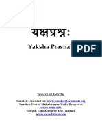 Yakshaprasna Sanskrit English