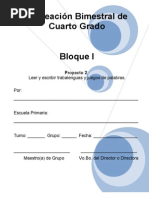 4to Grado - Bloque I - Proyecto 2