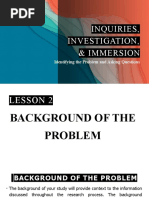 Inquiries Investigation Immersion Lesson 2