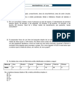 4º Bimestre: Matemática - 8° Ano