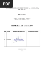 Memoria de Calculo Monoriel 5 Ton