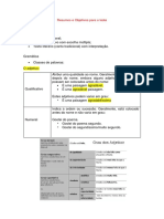 Objetivos 1ºteste Português