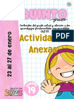 5to Grado Semana 19 Anexos. Del 23 Al 27 de Enero