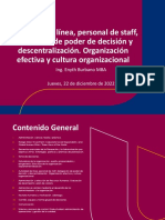 Sesión de Clase No. 6A Autoridad de Línea Delegación y Descentralización - Organización y Cultura