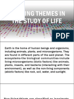 Earth and Life Science Lesson 2 - Unifying Themes in The Study of Life